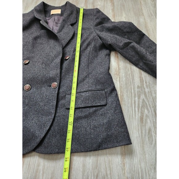 VTG Pendleton 100% Wool Blazer Gray USA Made Double Breasted Lined Sz 14 - Picture 8 of 10